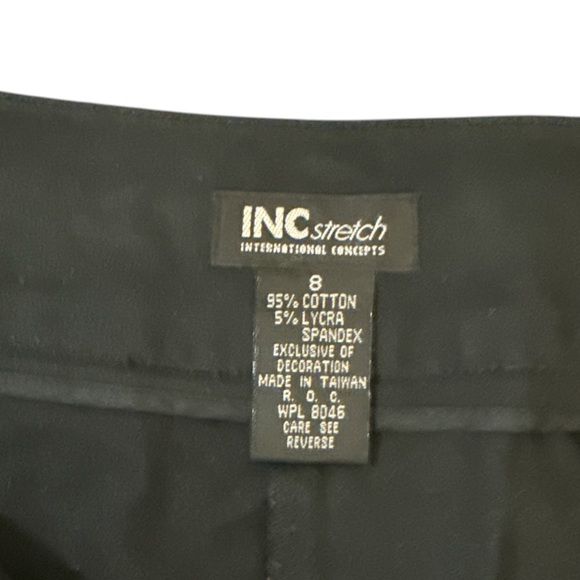 INC International Concepts Black Embroidered Slacks - Picture 6 of 14